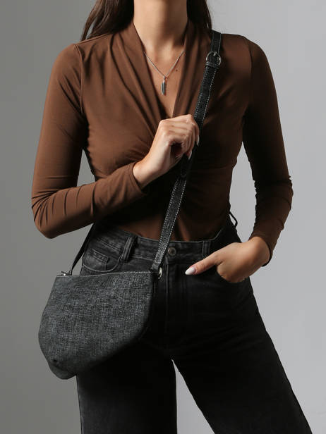 Cross Body Tas City Perle Tweed Nathan baume Zwart n city TW ander zicht 1